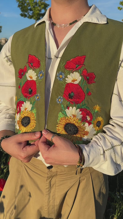 Wildflower Green Vest